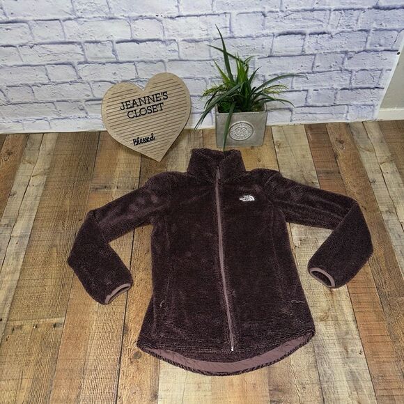 The North Face Mauve Women's small Osito Full Zip Fleece Jacket Fuzzy Cozy Warm - Picture 10 of 13